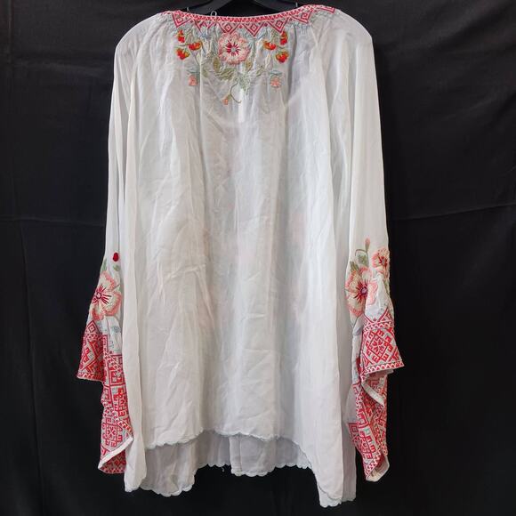 Johnny Was Women's The Grace Top Floral Embroidered Blouse Plus Size XXL NWT - Picture 3 of 10